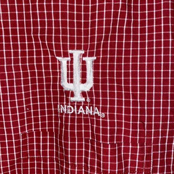 Indians University Red Button Down Shirt - Picture 2 of 3